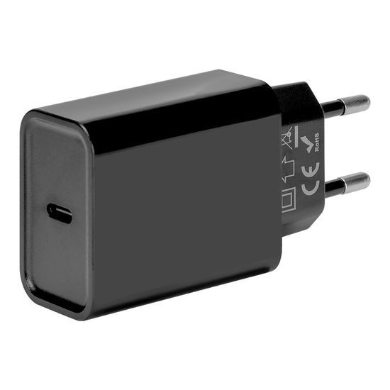 OBAL:ME USB-C 20W-os utazási töltő, fekete