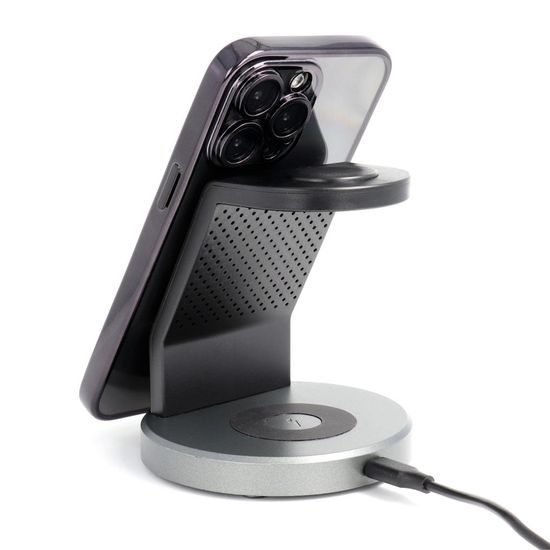 iPhone 17 Pro / 18 Pro dėklas – Electro Mag Cover su MagSafe – juoda