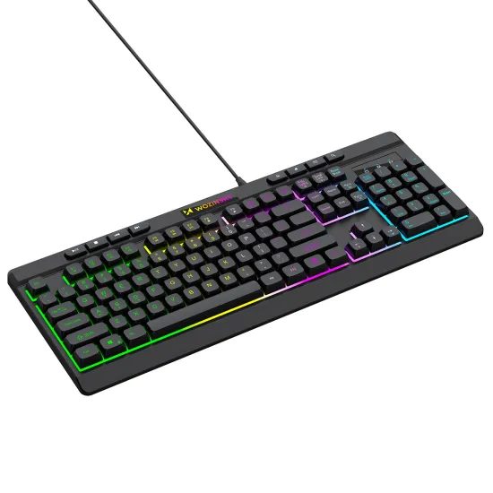 Wozinsky WKG-1044 Ενσύρματο Gaming Πληκτρολόγιο με Φωτισμό, Μαύρο