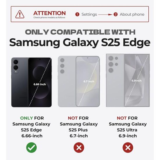 Dexnor 360 Kickstand Camprotector obal Samsung Galaxy S25 Edge, černý