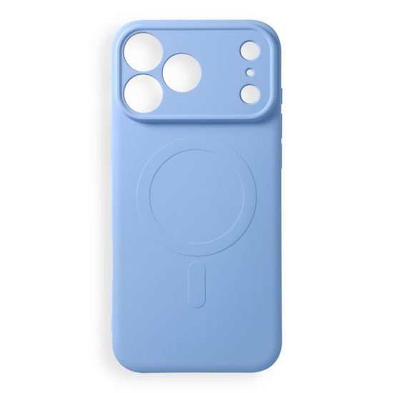 iPhone 17 Pro Max / 18 Pro Max silikona vāciņš ar kameras aizsargu – Silicone Mag Cover MagSafe – zils