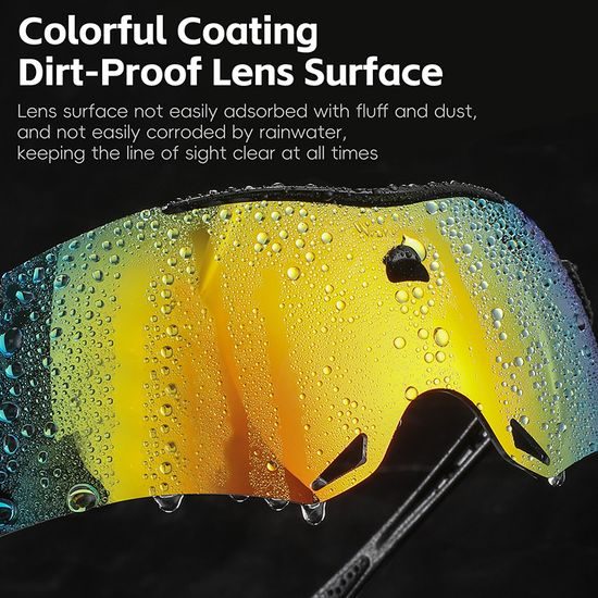 West Biking HD Sportbrille für Radfahren mit UV400-Schutz - Schwarz/Grau