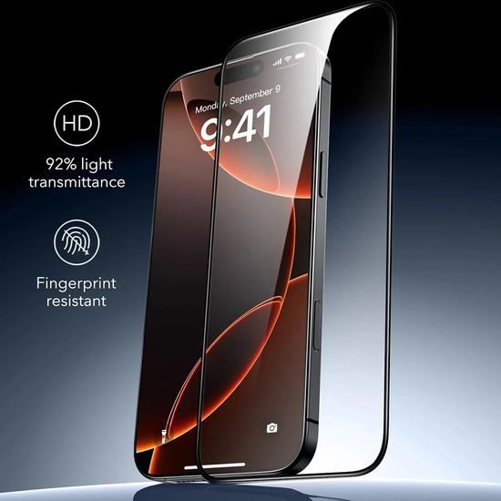 iPhone 17 Pro / iPhone 18 Pro aizsargplēve – ESR Armorite UltraFit komplekts 3 gab. – melns