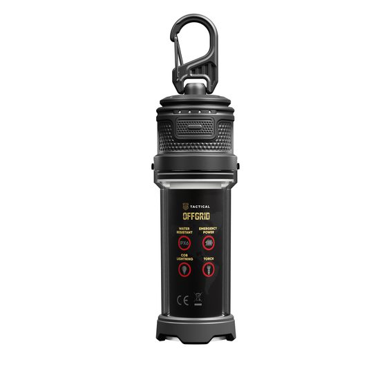 Tactical OffGrid LED Campinglampe mit Powerbank - 250 Lumen - IPX6 Wasserdicht