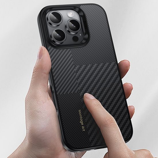 Benks Montage Magnetic Armor Pro Kevlar θήκη Metal Frame, iPhone 16, μαύρη