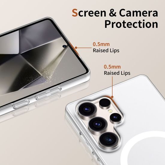 Tech-Protect MagSlim MagSafe, Samsung Galaxy S25 Ultra, λευκό ματ