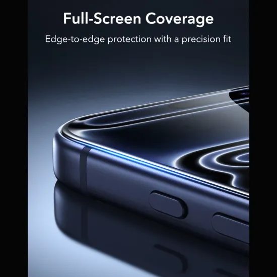 iPhone 17 Pro Max / 18 Pro Max apsauginis stiklas – ESR Armorite UltraFit grūdintas stiklas, 2 vnt.