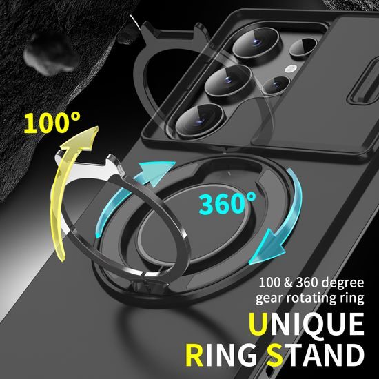 Camslide Stand obal, Samsung Galaxy S24 Ultra, modrý