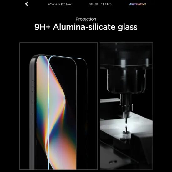 Spigen Glas.TR EZ Fit Pro s aplikátorom, Tvrdené sklo, iPhone 16 Pro Max / 17 Pro Max / 18 Pro Max