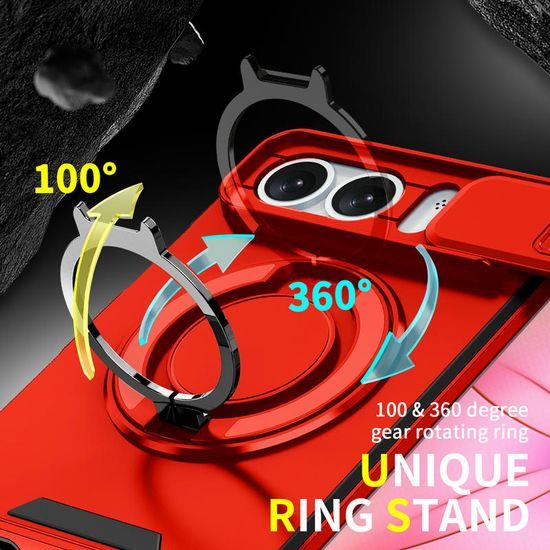 Camslide Stand etui, iPhone Duo, rdeč