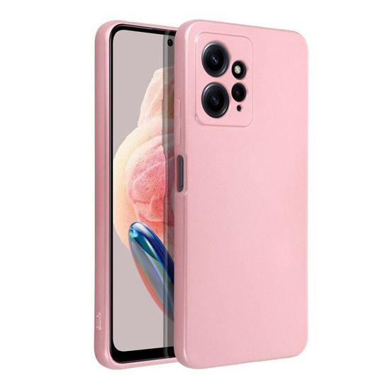 Metallic obal, Xiaomi Redmi Note 12 4G, růžový