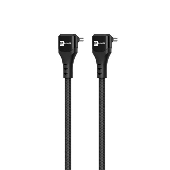 ER POWER Double Cobra kábel USB-C - USB-C, PD 100W, 1,5m, čierny