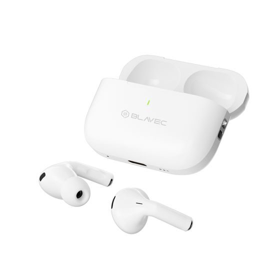 Blavec BW-05 Flow TWS Bluetooth Oordopjes met ENC, Bluetooth 6.0, Wit