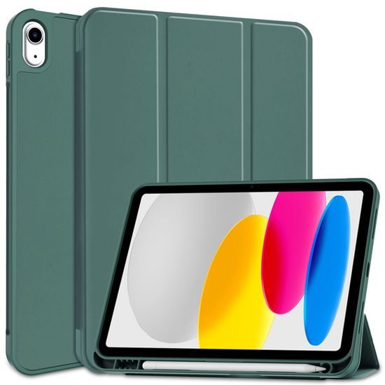 Pouzdro Tech-Protect SC Pen pro Apple iPad 10.9 2022, tmavě zelené