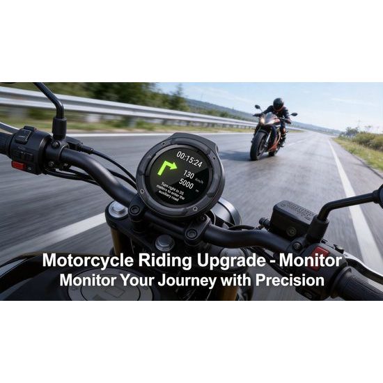 RideCore RC10 AMOLED Navigationsgerät für Fahrrad, E-Bike und Motorrad - Smartes Display mit 850 Nits Helligkeit und IP67 Schutz