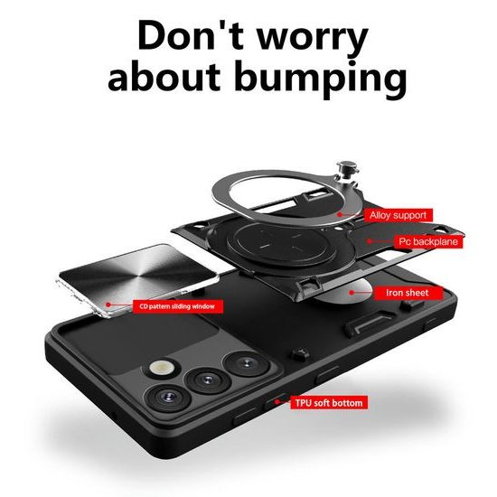 Θήκη Camshield Ring, Samsung Galaxy S26, μαύρη