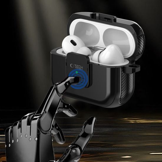 Tech-Protect Defender Hook MagSafe, AirPods Pro 1 / 2, μαύρο