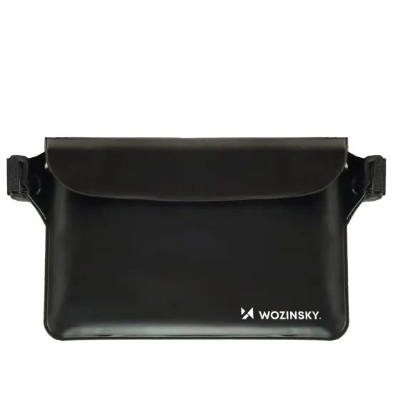 Wozinsky WWS-01 Vodootporna PVC torbica za pojas, crna