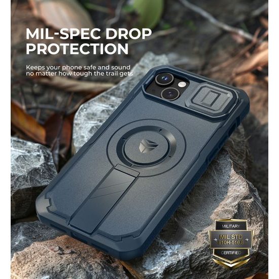 Dexnor MagSafe 360 Kickstand Προστατευτική Θήκη iPhone 14 Plus / 15 Plus, μπλε