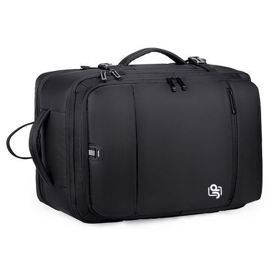 JP Rucksack B09 - Multifunktionaler Tagesrucksack 45x31x22-26 cm - Schwarz