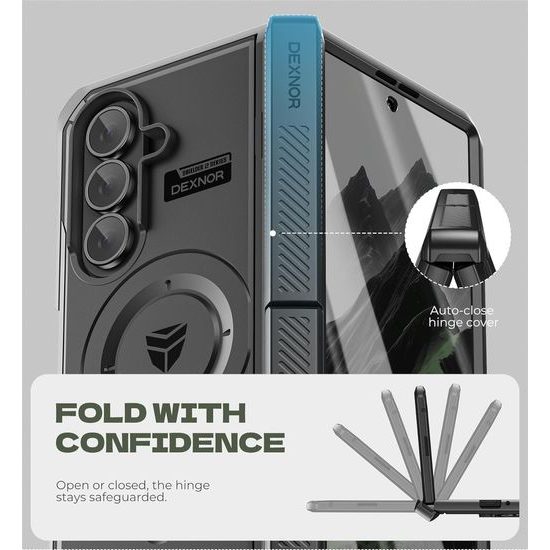 Θήκη Dexnor MagSafe Kickstand για Samsung Galaxy Z Fold 7, μαύρη