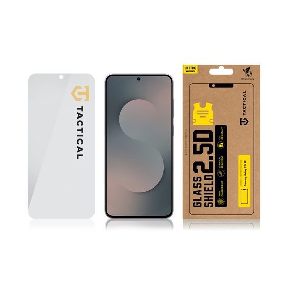 Tactical Glass Shield 2.5D γυαλί για Samsung Galaxy S25 FE, διαφανές
