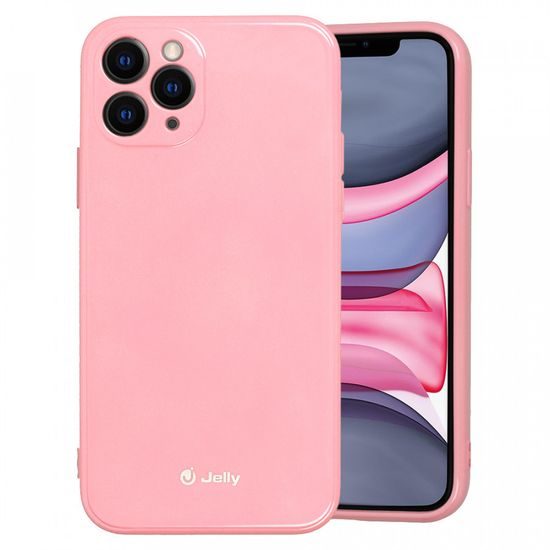Jelly case iPhone 11 Pro, světle růžový