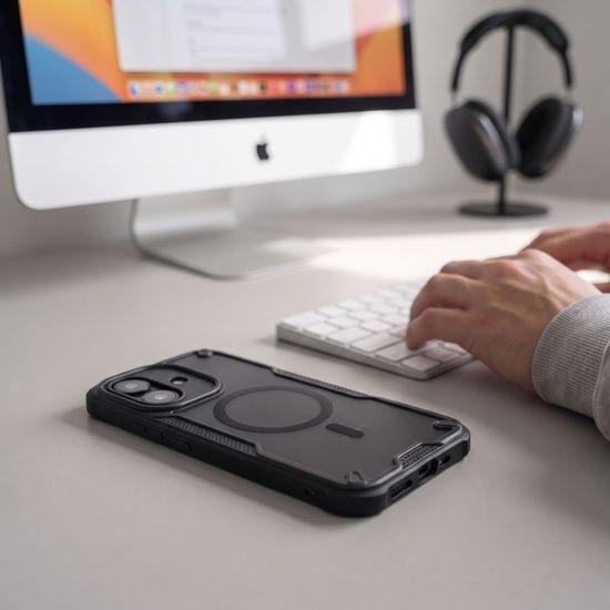 Tech-Protect Rugged Shield MagSafe Schutzhülle für Xiaomi Redmi Note 17 Pro 5G - Hybrid Case mit MagSafe Technologie - Mattschwarz