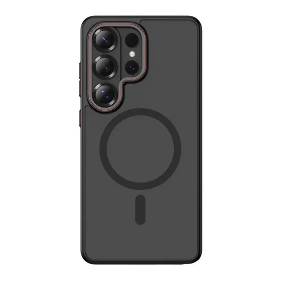 Tech-Protect MagCam MagSafe Cover til Samsung Galaxy S26 Ultra - Rød-Sort