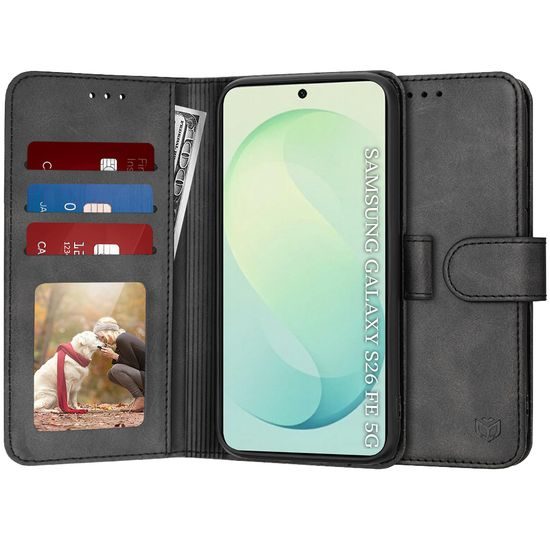 Samsung Galaxy S25 FE / S26 FE dėklas – Techsuit Diary Book – juoda