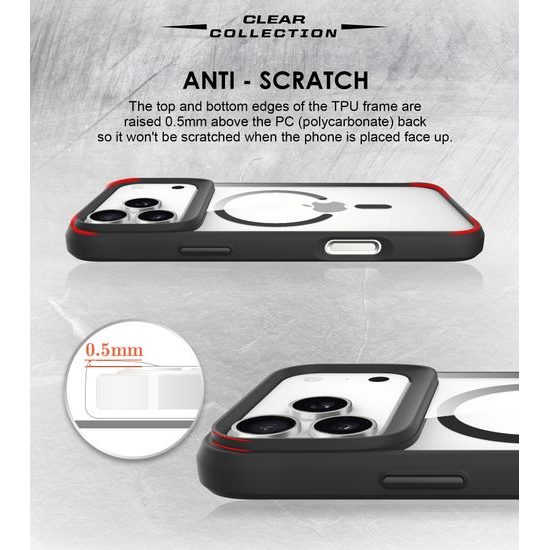 Θήκη JP MagFit MagSafe με πιστοποιητικό 3M SGS, iPhone 17 Pro, μαύρο