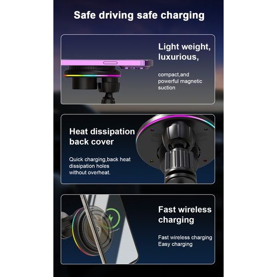 Βάση αυτοκινήτου MagSafe με ασύρματη φόρτιση και αυτόματη περιστροφή