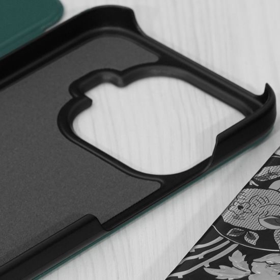 Eco Leather View Maska, Xiaomi 17T, zelena