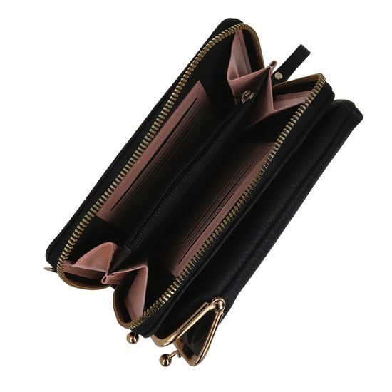 Πορτοφόλι τηλεφώνου 2 σε 1, μαύρο