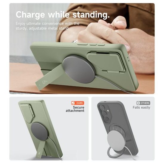 Suritch MagSafe Kickstand Camprotector θήκη Samsung Galaxy S24 Ultra, πράσινη