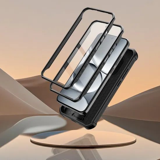 Tech-Protect Kevlar Cam+ custodia, Xiaomi Redmi Note 15 Pro 5G, nera