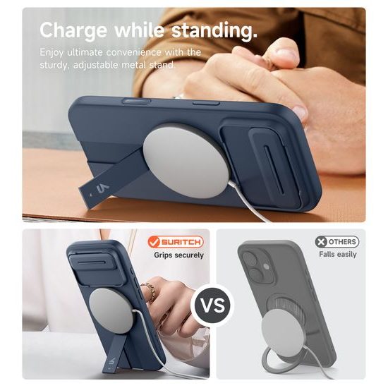 Suritch MagSafe Kickstand Camprotector θήκη iPhone Air, μπλε