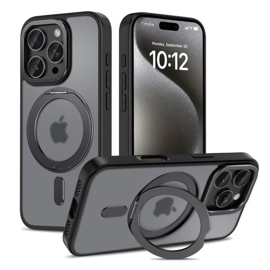 Tech-Protect MagRing MagSafe iPhone 16 Pro Max, mat črn