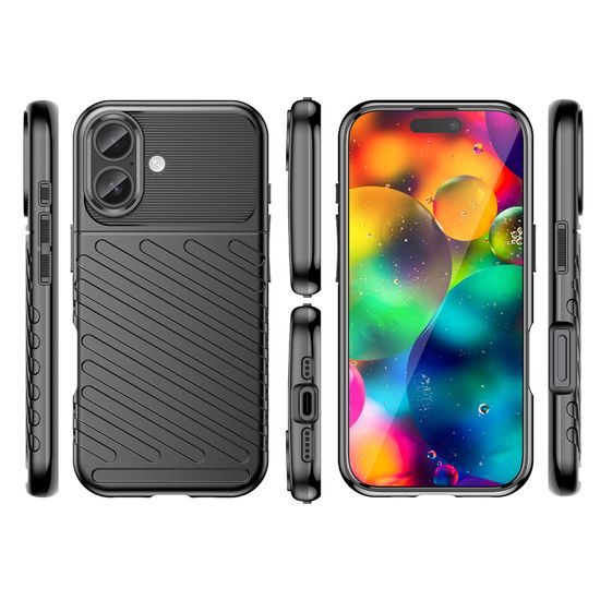 Θήκη Thunder, iPhone 17, μαύρη