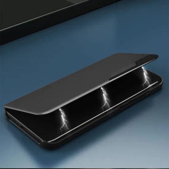 Eco Leather View Case, Samsung Galaxy S22 Plus, čierne