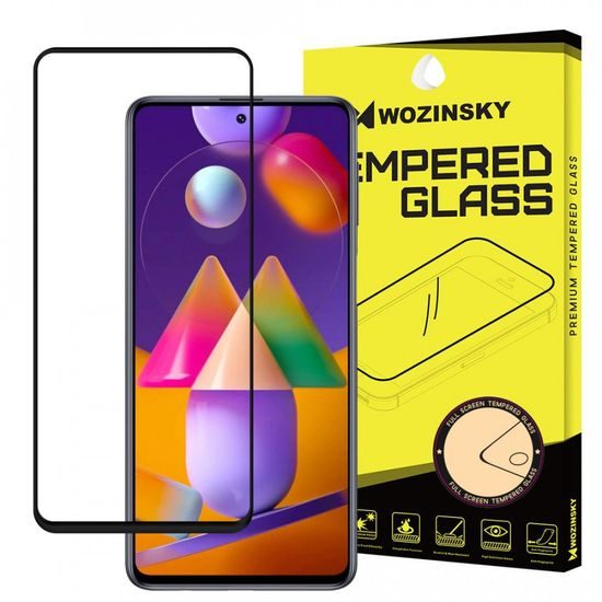 5D Tvrzené sklo pro Samsung Galaxy M51, černé