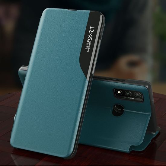 Eco Leather View Case, Samsung Galaxy A02S, neagră
