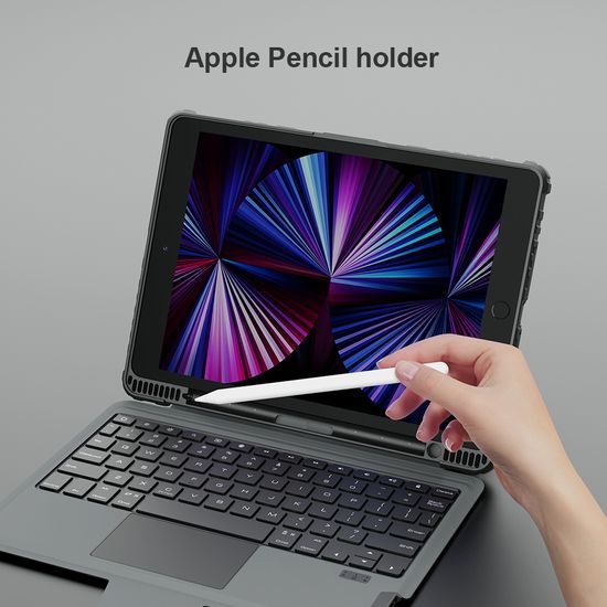 Nillkin Bumper Combo Keyboard Case, iPad 10.2 2019 / 2020 / 2021, černý