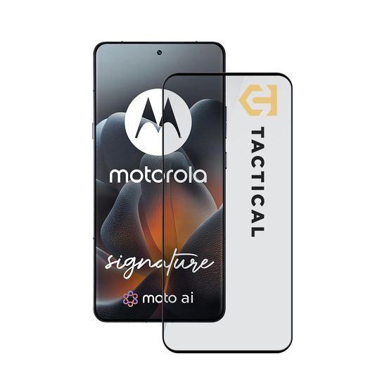 Tactical Glass Shield 5D zaščitno steklo za Motorola Signature, črno
