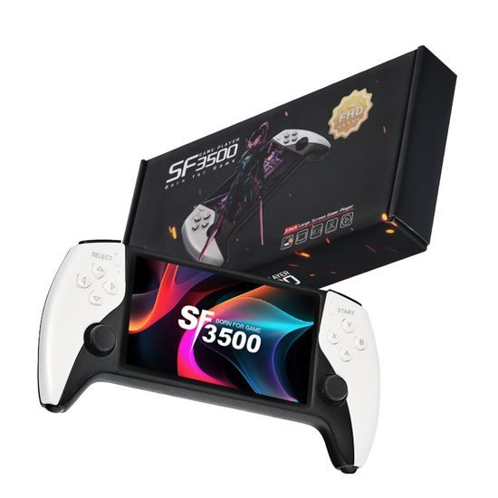 SF3500 Přenosná herní konzole s 5″ IPS displejem, 3000 mAh a TV výstupem