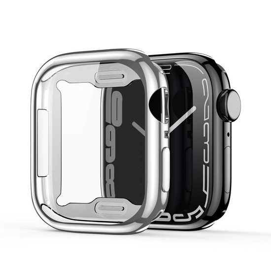 Dux Ducis Samo pouzdro, Apple Watch 4 / 5 / 6 / SE (44 mm), stříbrné