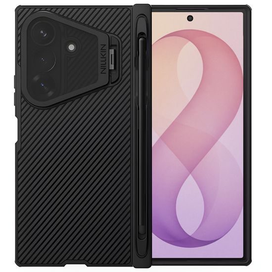 Samsung Galaxy Z Fold 8 Ultra vāciņš – Nillkin CamShield Pro Magnetic S Pen – melns