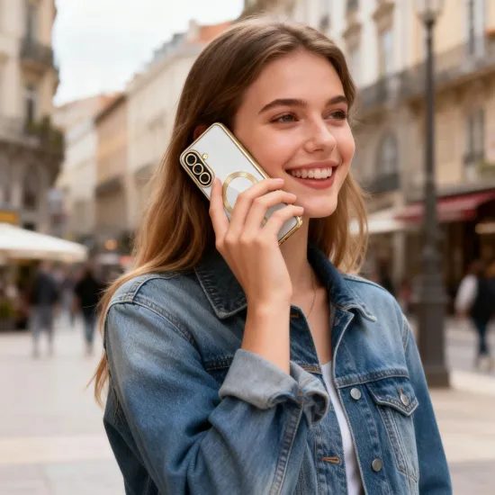 Tech-Protect MagFlex MagSafe Samsung Galaxy A57 5G, lesklá zlatá