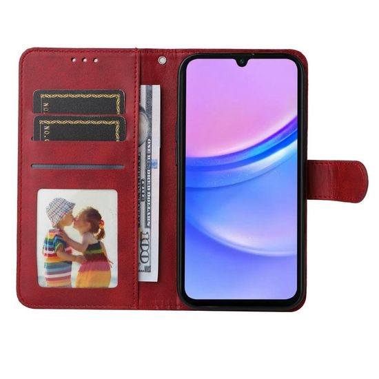 Samsung Galaxy A18 klappümbris magnetiga – punane