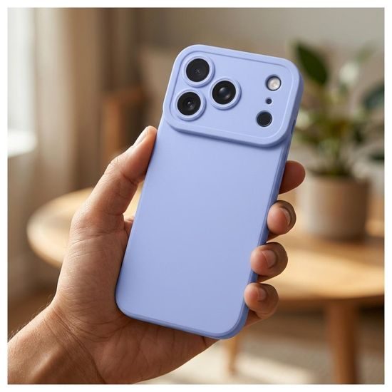iPhone 17 Pro / 18 Pro mėlynas silikoninis dėklas